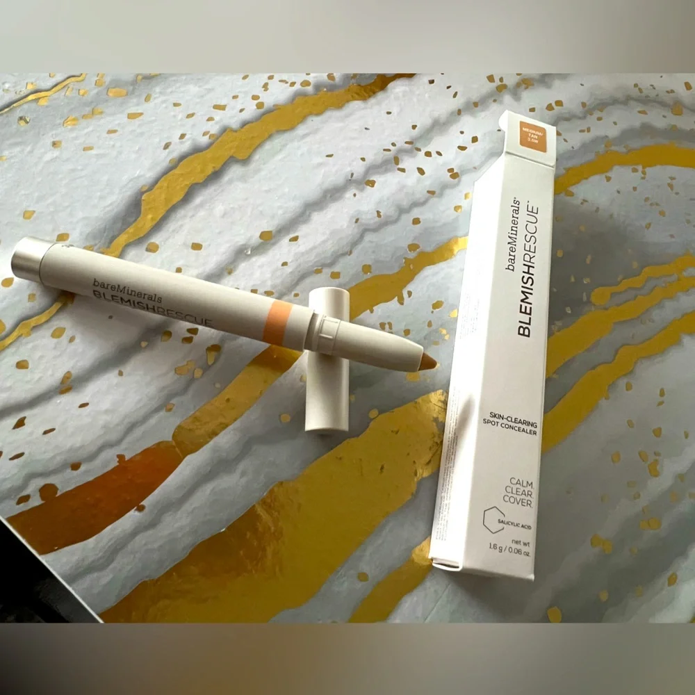 Bareminerals blemish rescue skin- clearing spot concealer MED/TAN NEW WITH BOX!